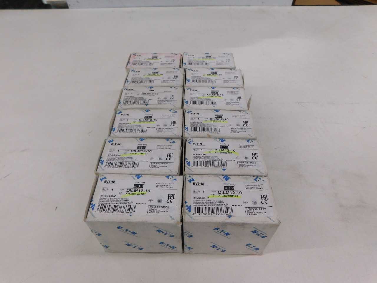 Lot of Quantity 12x XTCE012B10T Contactors - CONTACTORS