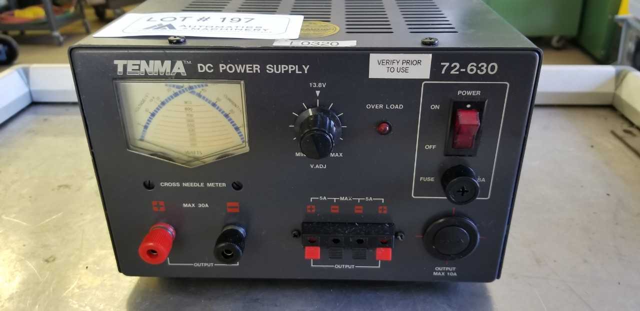 Tenma DC Power Supply - METAL INSPECTION EQUIPMENT
