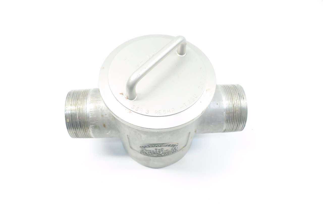 ERIEZ B-3 MAGNETIC FERROUS TRAP 3 IN NPT MALE SANITARY STAINLESS - MISCELLANEOUS