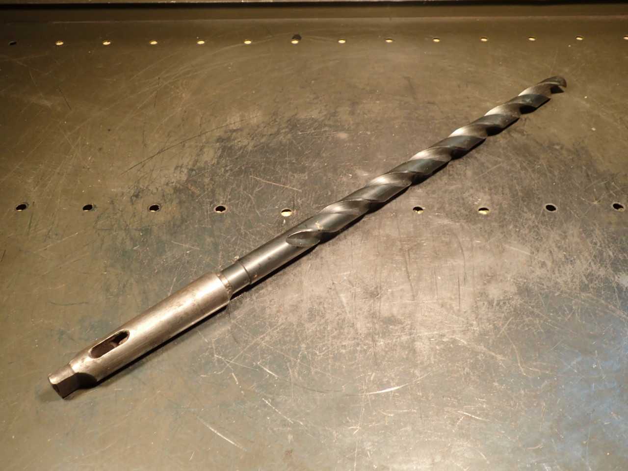 3/4" .75" HSS Drill Bit: 12" Extra Long Flutes, Morse Taper #3 Shank MT3 3MT USA - MACHINING EQUIPMENT PARTS