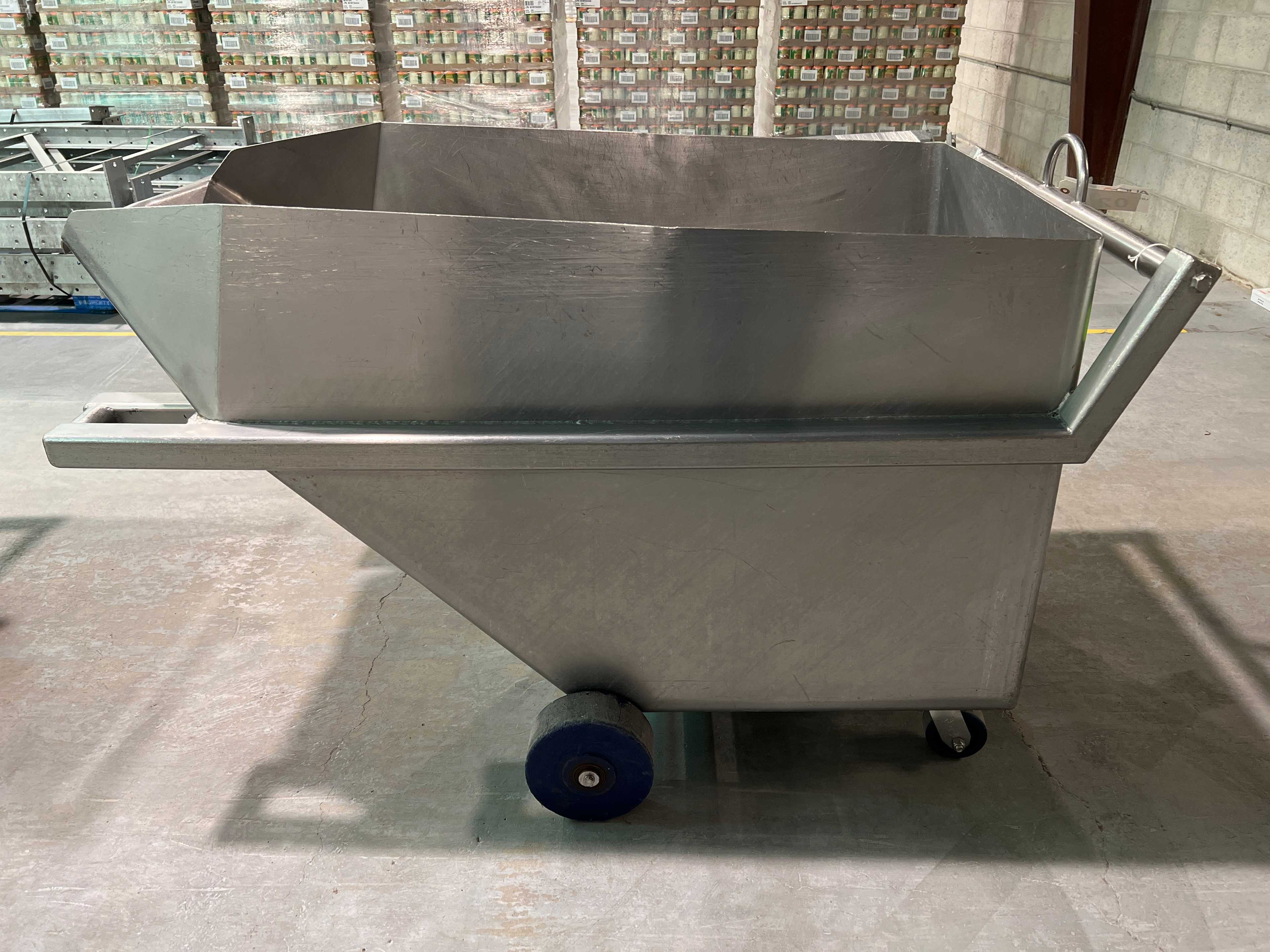 Stainless Steel Dump Cart Hopper