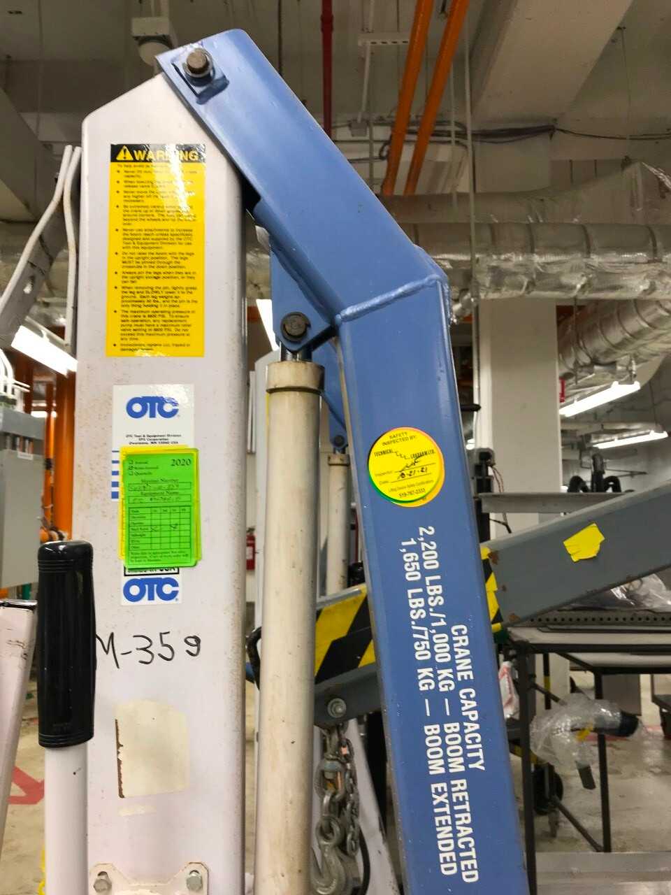 OTC Portable Hoist - LIFTING EQUIPMENT
