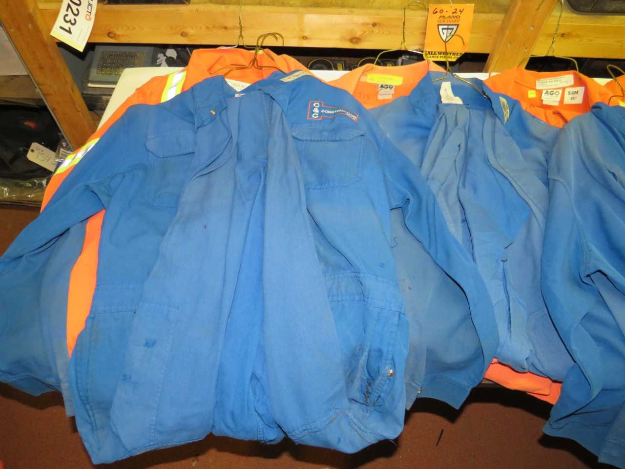 LOT OF 10 ASSORTED FLAME RESISTANT COVERALLS - SAFETY SWITCH
