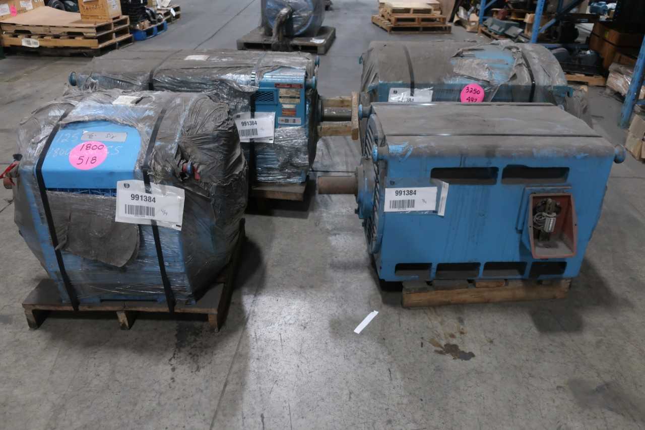 LOT OF 4 ASSORTED 2200V AND 2300V ELECTRIC MOTORS - ELECTRIC MOTORS