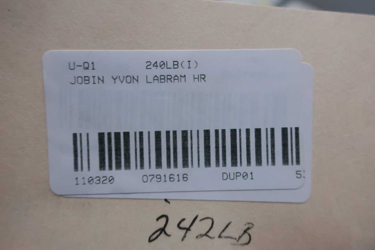 JOBIN YVON RAMAN MICROSCOPE SPECTROMETER - LAB & SCIENTIFIC