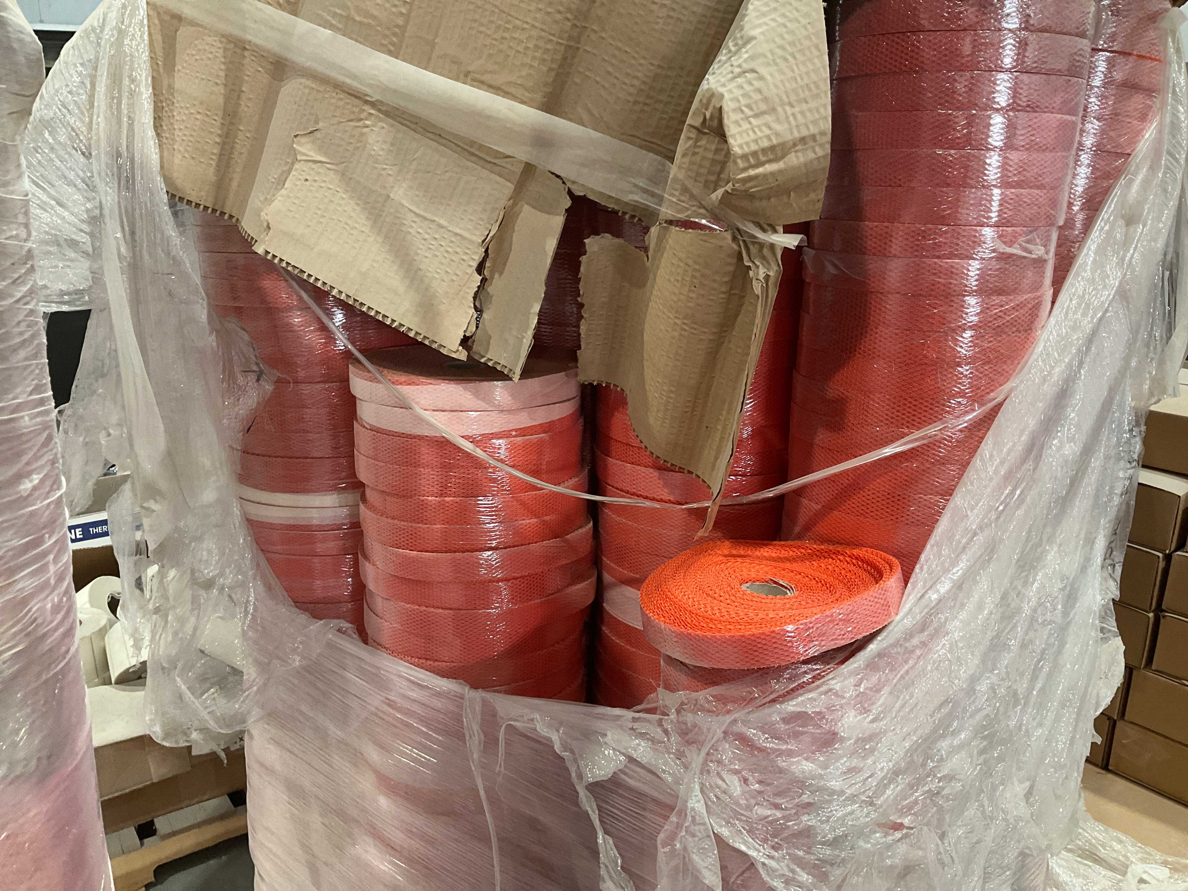 QTY 2- PALLET OF CANWIL TEXTILE POLYESTER KNITTED HEX MESH 60”