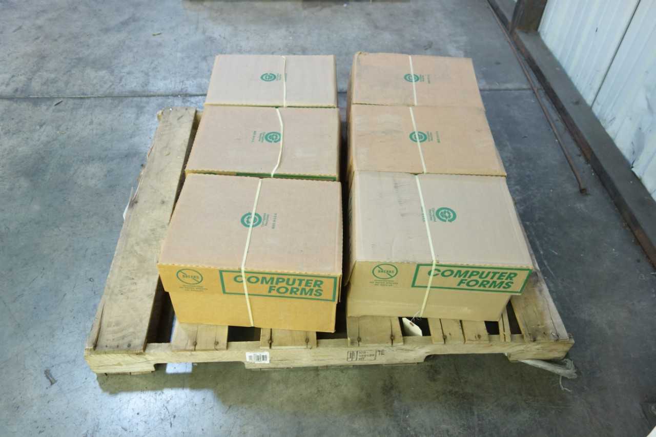 LOT OF 6 COMPUTER FORMS 14-7/8 IN X 11 IN PRINTER PAPER - ELECTRIC POWER TOOLS