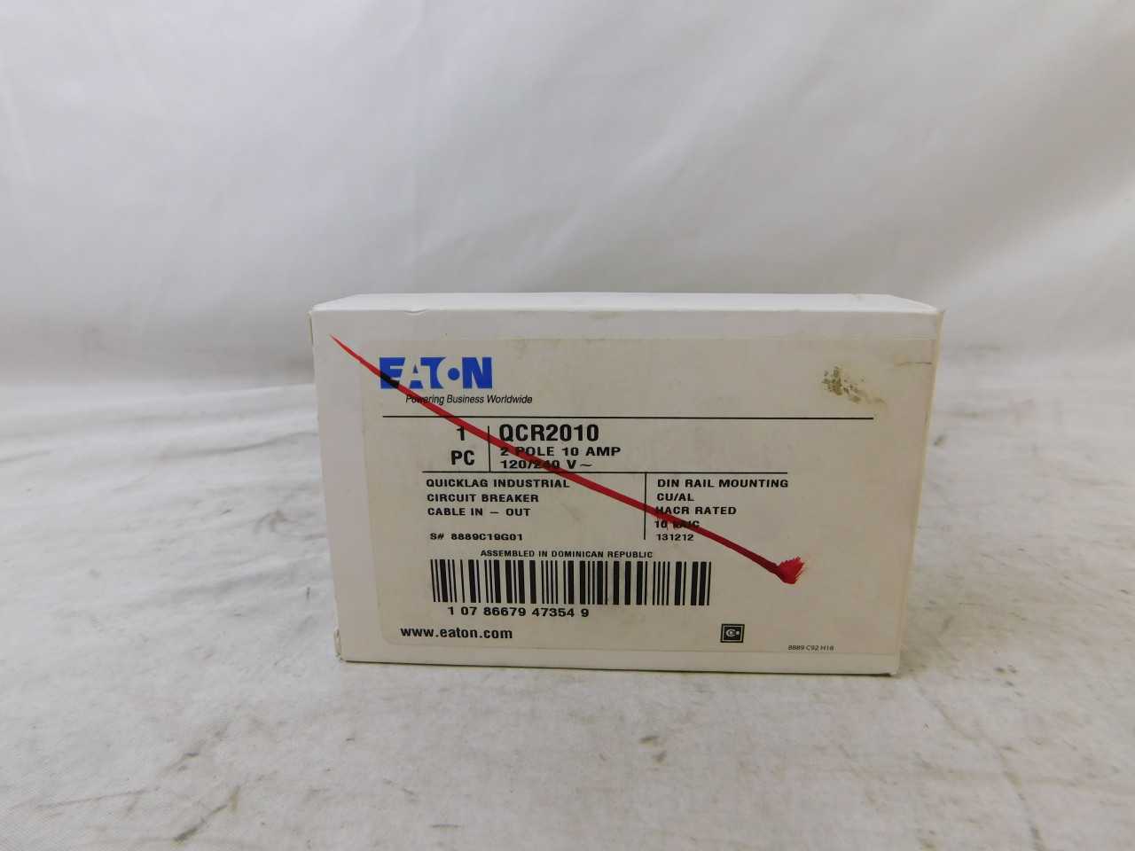 Quantity of 18 New Surplus Eaton QCR2010 Plug In QC 2P 10A 120V - ELECTRICAL COMPONENTS