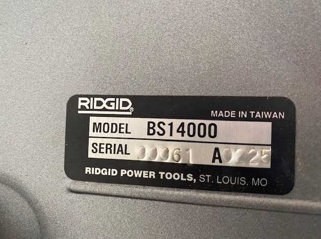 Ridgid BS14000 Band Saw - METAL SAWS