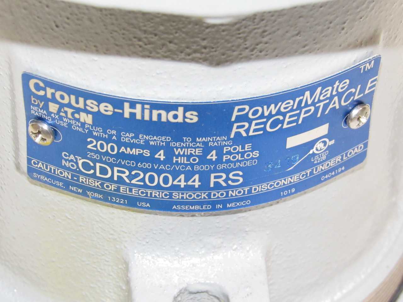 Eaton Receptacles - PLUGS & RECEPTACLES