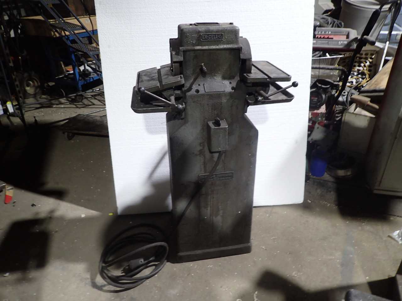 Ex-Cell-O 6" Double End Carbide Sharpener Pedestal Grinder: 230V 3-Phase Excello - GRINDING MACHINES