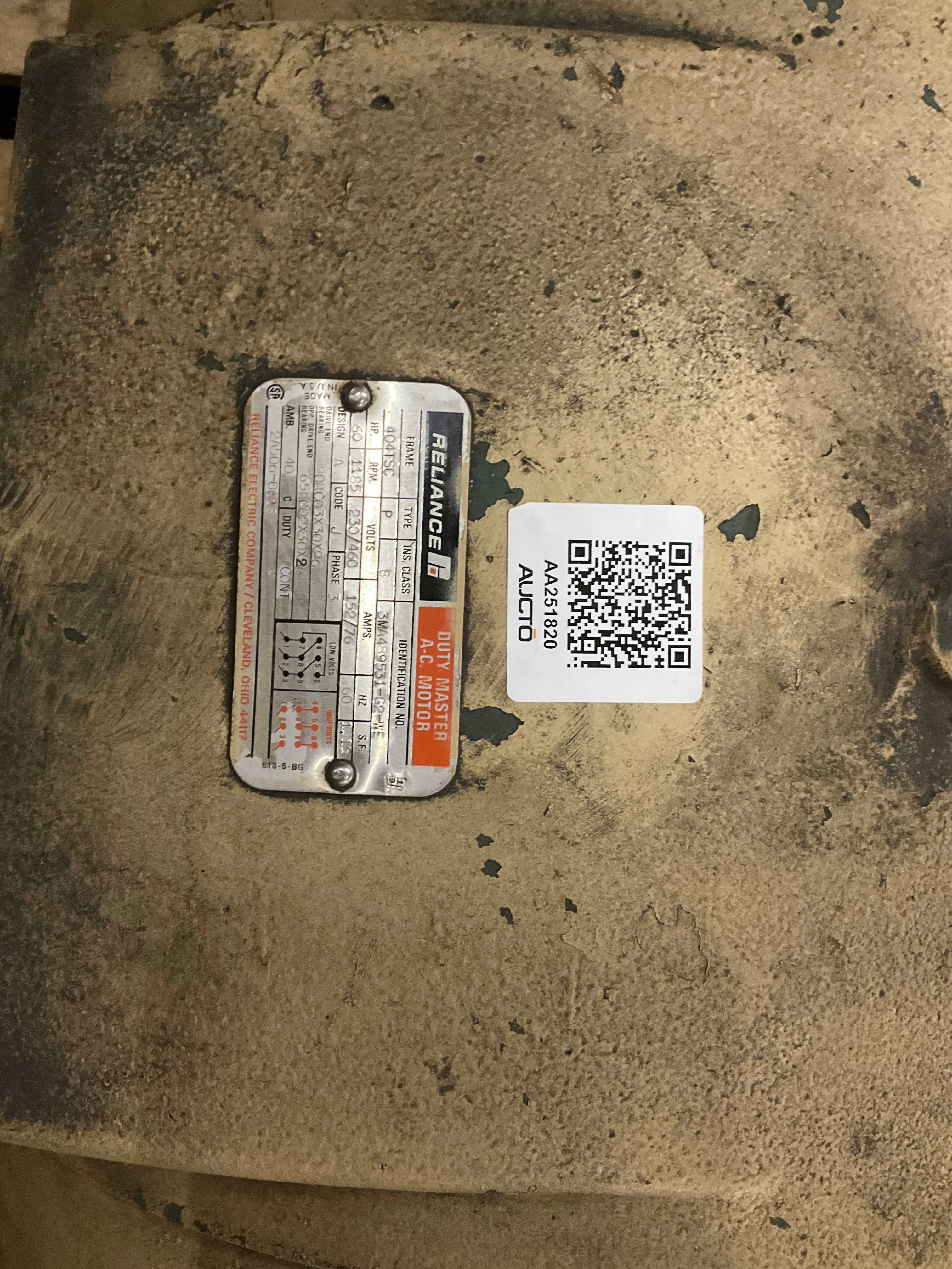 RELIANCE DUTY MASTER AC MOTOR - AC MOTOR