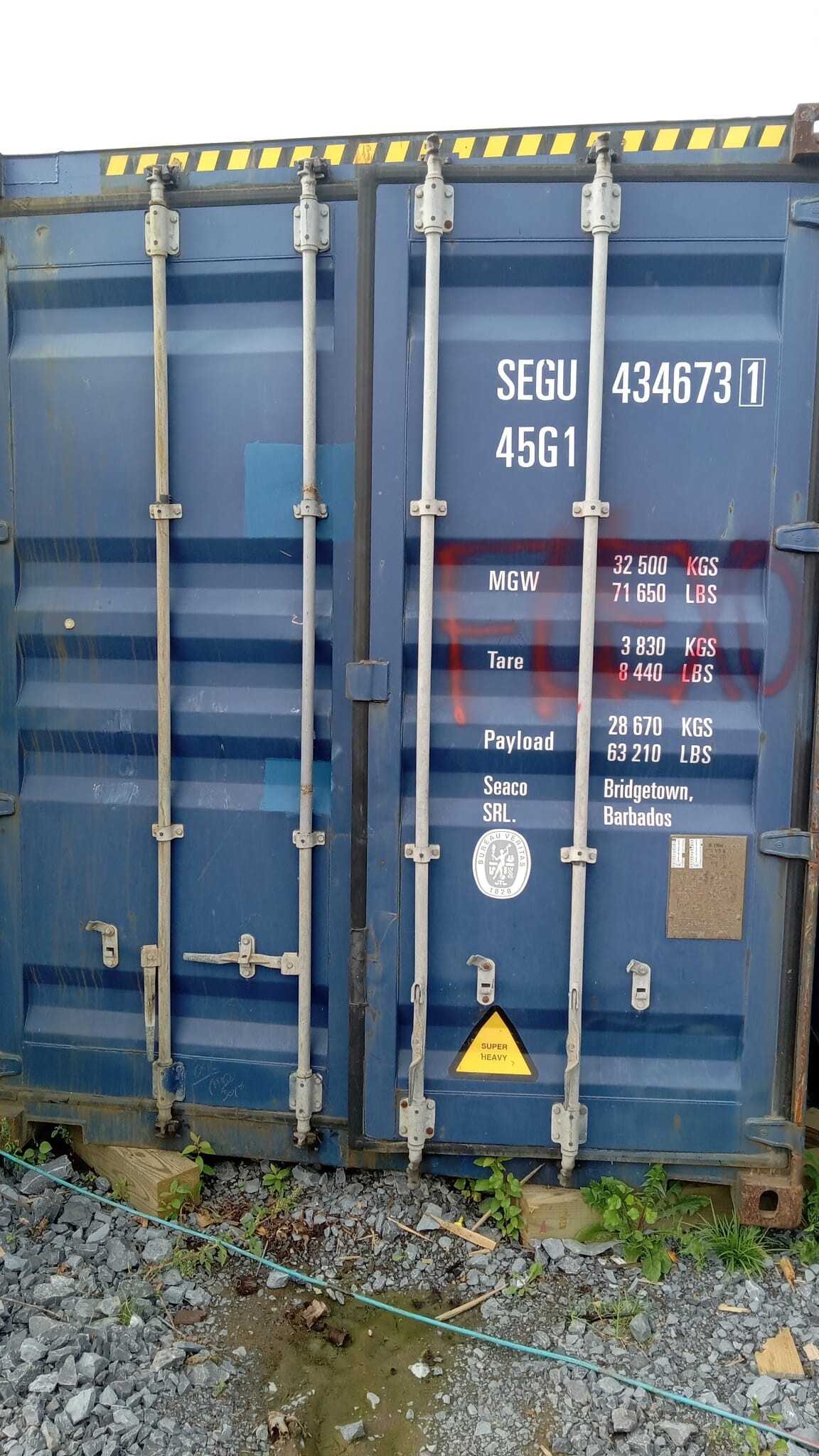40 ft Container - Empty - INDUSTRIAL PARTS
