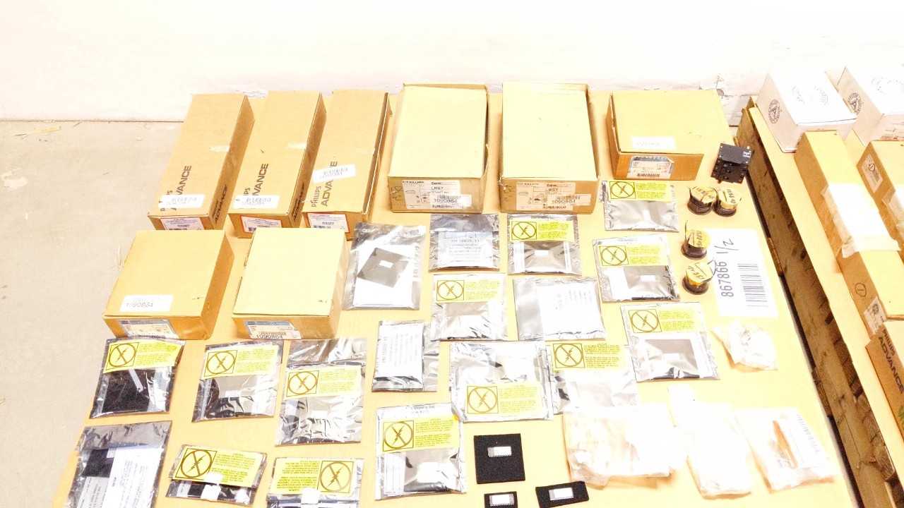 2 PALLETS OF ASSORTED ELECTRICAL PARTS - ELECTRICAL COMPONENTS
