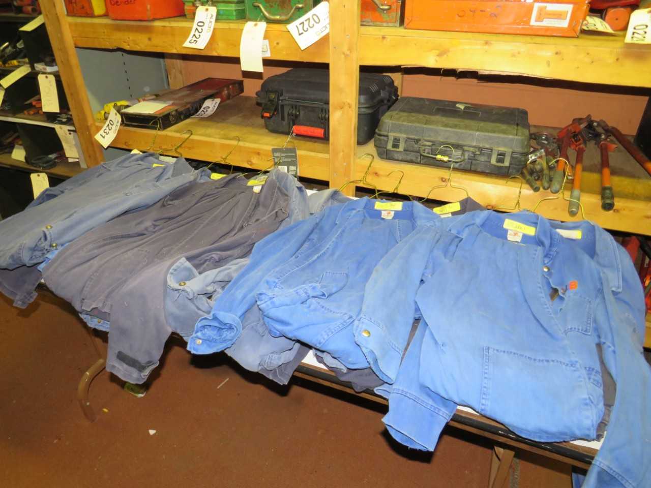 LOT OF 10 ASSORTED FLAME RESISTANT COVERALLS - SAFETY SWITCH