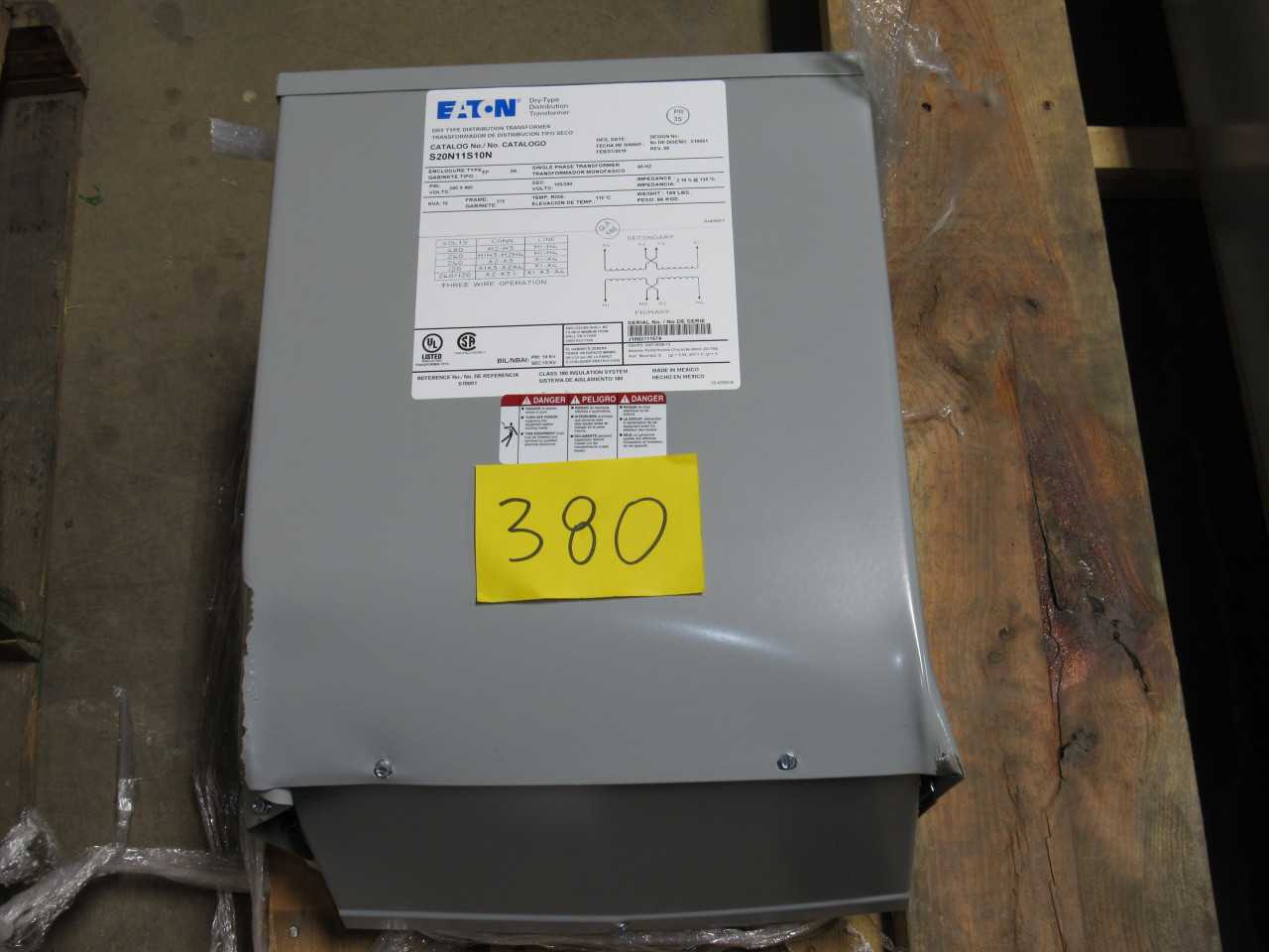 Eaton Dry Type Transformer - CONTROL TRANSFORMERS