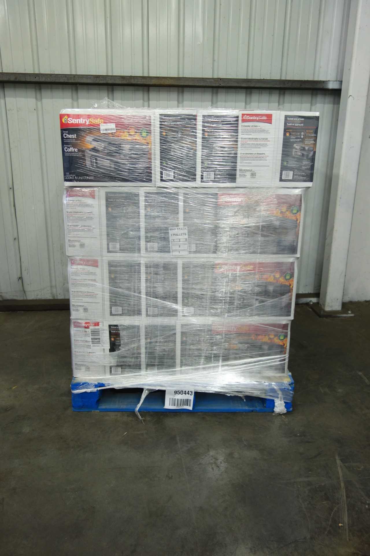 PALLET OF NEW IN BOX SENTRY FIREPROOF SAFES - ELECTRICAL COMPONENTS