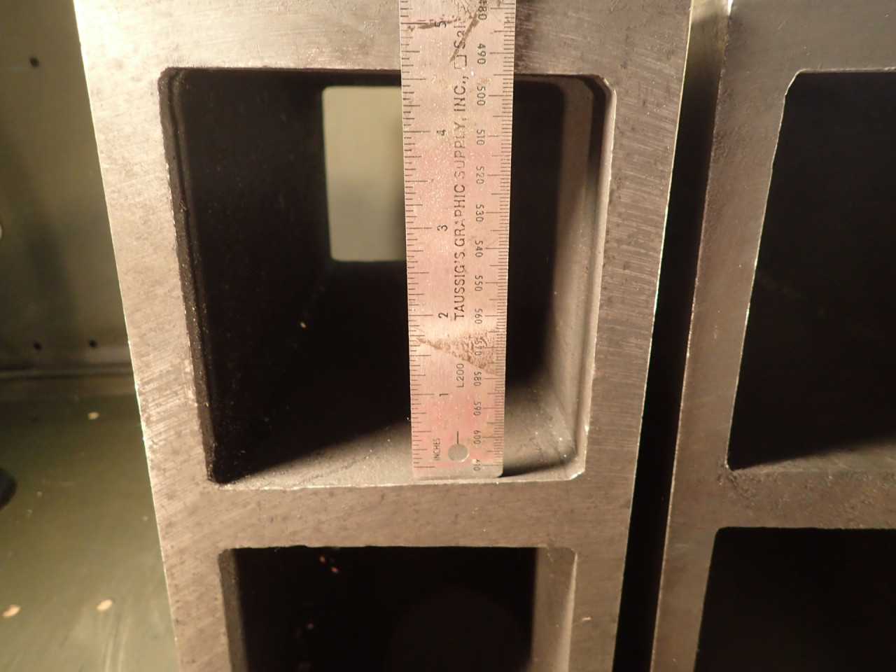 2 Pc Set 12" x 12" x 6" 2-Core Hollow Box Machinist Mill Set-Up Parallel Blocks - END MILLS