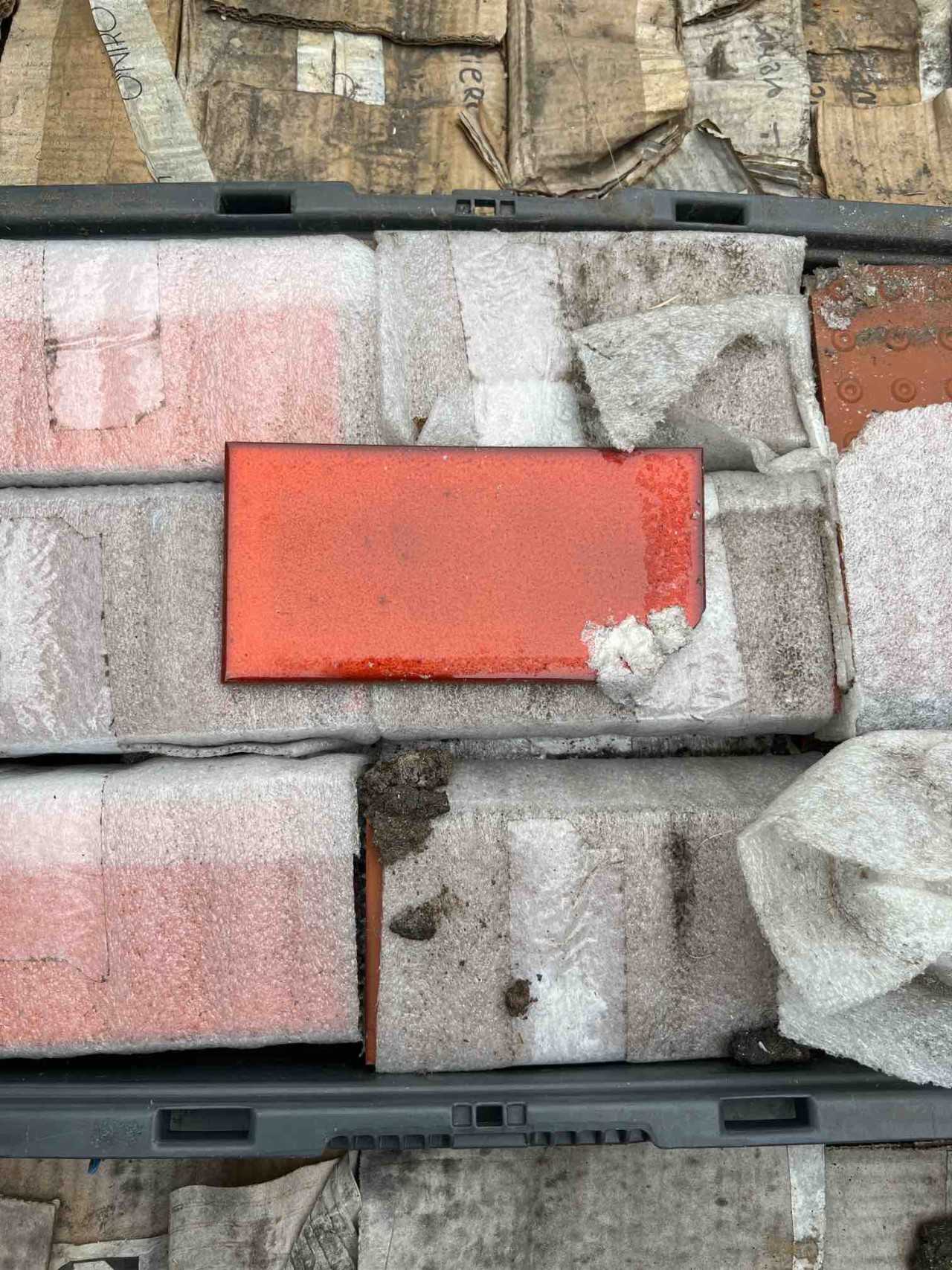 Contents ONLY 3 Totes of Assorted Tiles - MATERIAL HANDLING