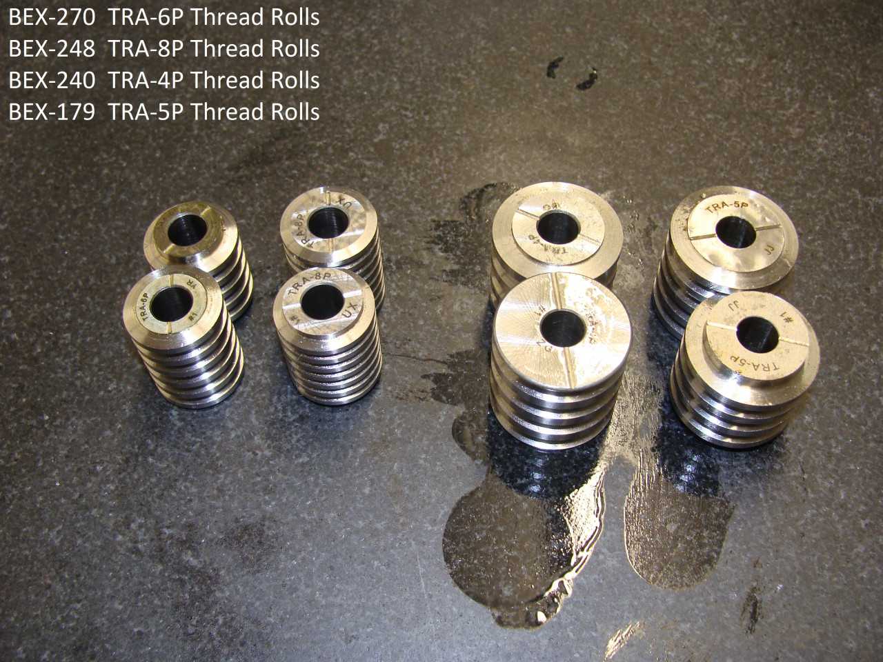 LOT OF 4 THREAD ROLL SET - MACHINING EQUIPMENT
