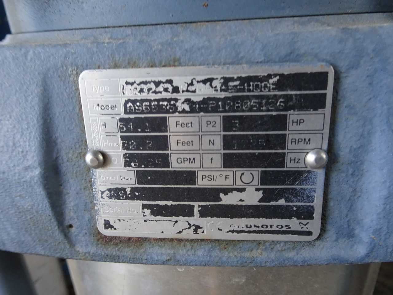 GRUNDFOS CR32-3 Multi Stage Pump  Model - A96636 - MULTI-STAGE PUMP