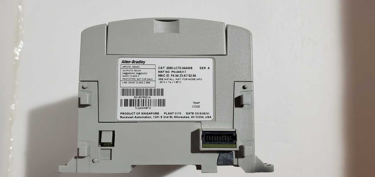 Allen Bradley Micro 870 2080-LC70-24AWB PLC - AUTOMATION & CONTROLS