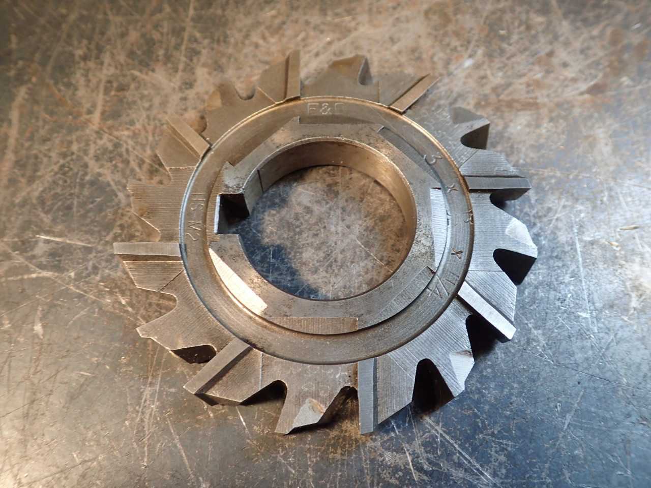 F&D 3" OD x 13/32" Staggered Tooth Side Mill Milling Cutter: 1-1/4" Arbor Hole - MILLING TOOLS