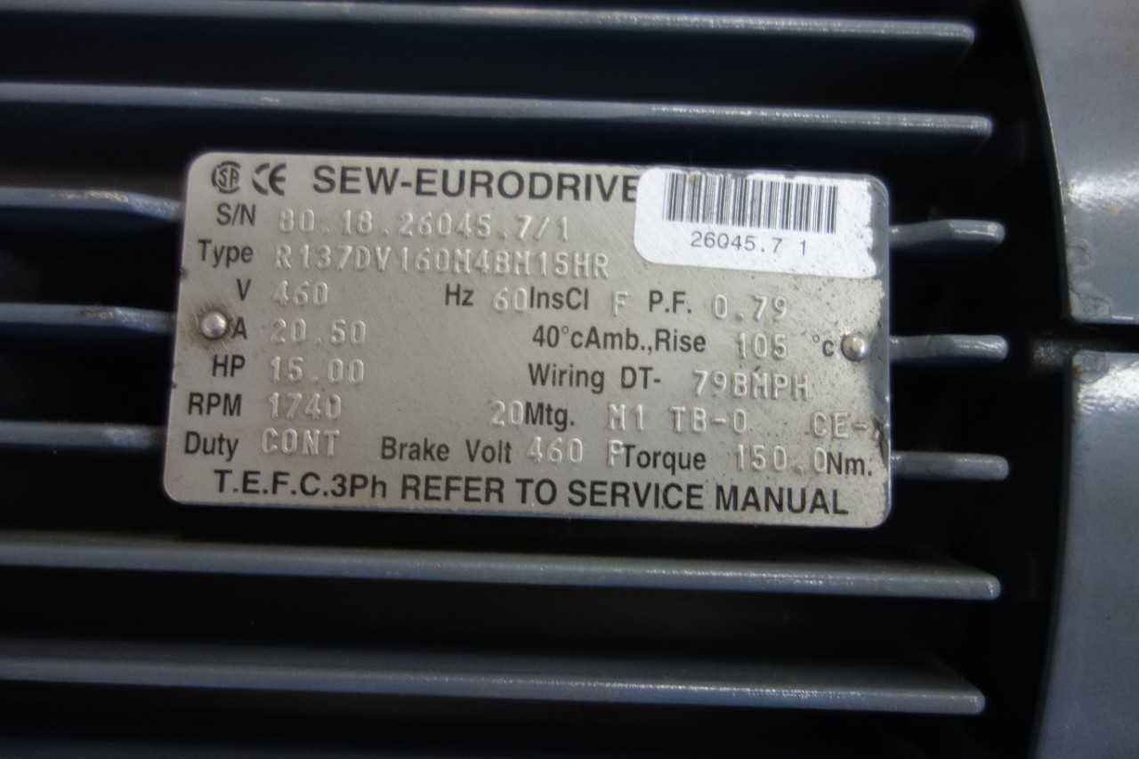 SEW EURODRIVE AC GEARMOTOR - ELECTRIC MOTORS