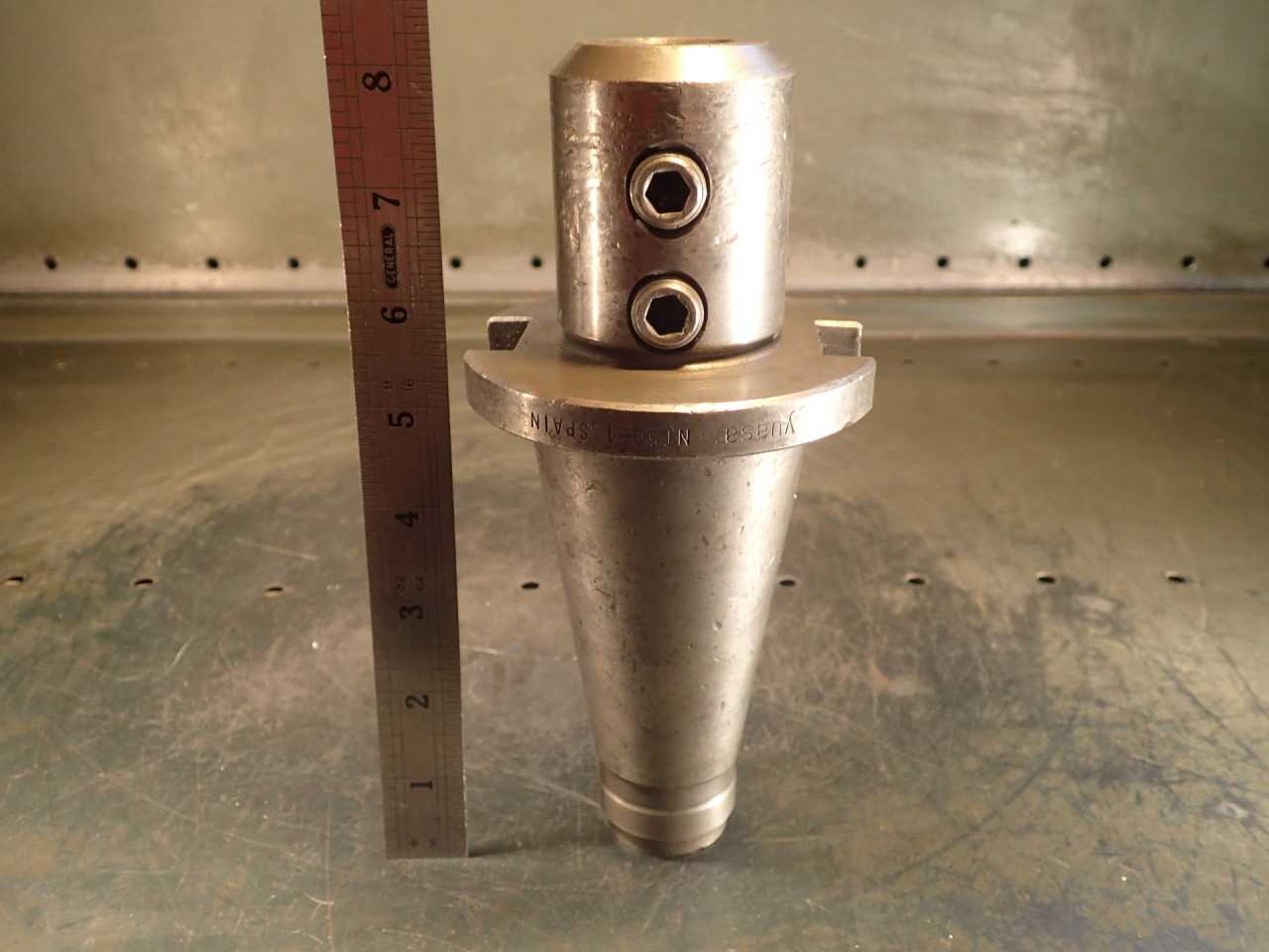 Yuasa 1" End Mill Tool Holder: 3" Projection, NMTB-50 Taper Shank, Made in Spain - MACHINING ACCESSORIES & TOOLING