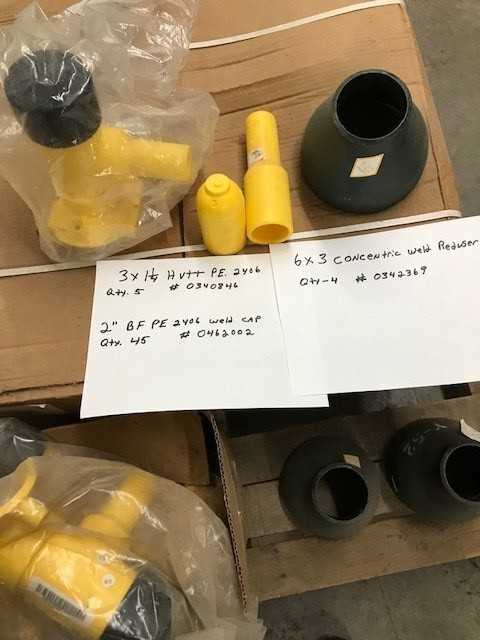 Bulk Lot of Assorted Valves & Line Tape, Dresser Weld Stops - INDUSTRIAL PARTS