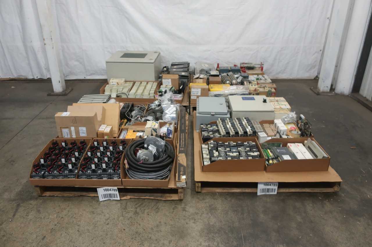 4 PALLETS OF ASSORTED ELECTRICAL COMPONENTS - ELECTRICAL COMPONENTS