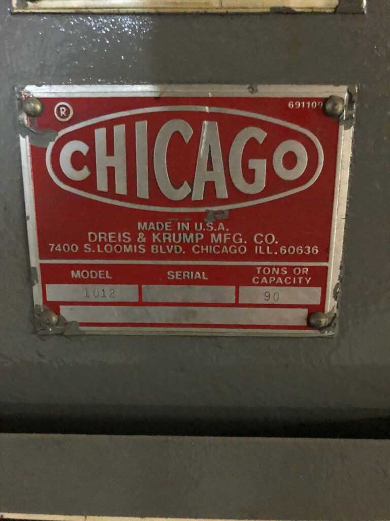 Chicago 90 Ton x 12ft Press Brake - PRESS BRAKES