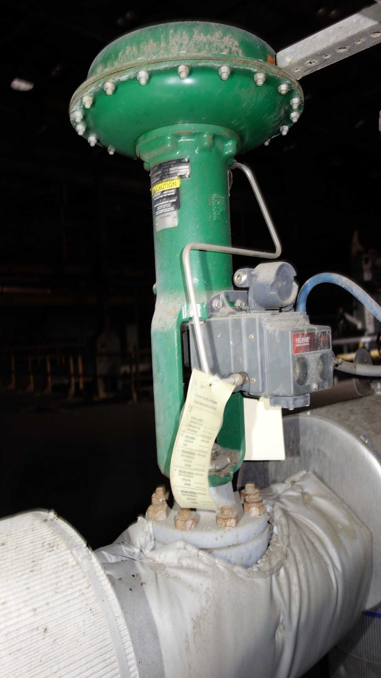 FISHER EZ-667 4IN STEEL CONTROL VALVE ACTUATOR W/ DVC5010 - CONTROL VALVE