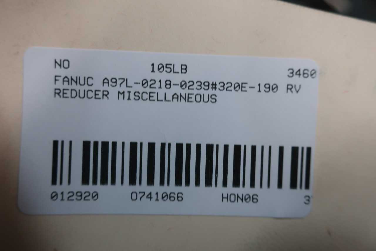 FANUC A97L-0218-0239/320E-190 RV REDUCER - GEAR REDUCERS