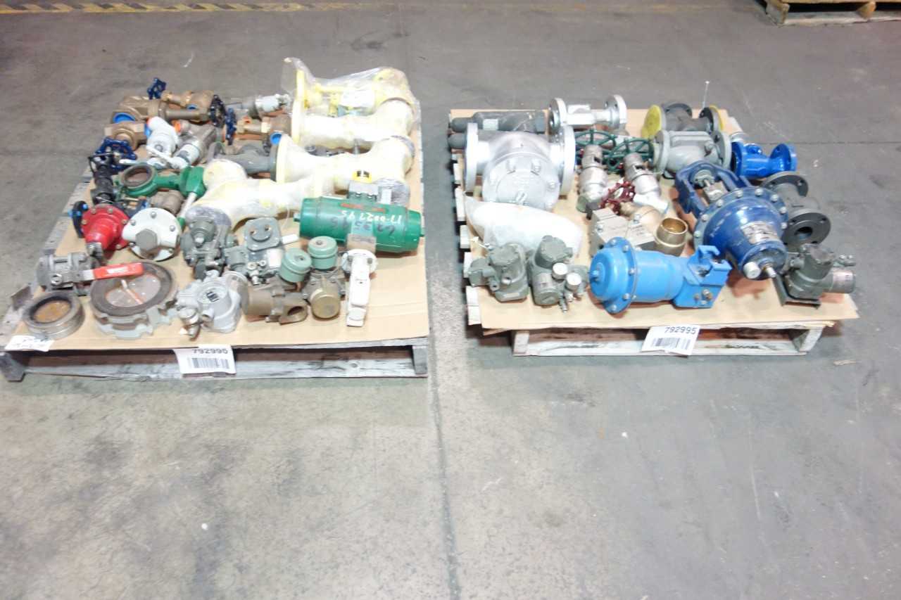 2 PALLETS OF ASSORTED VALVES AND VALVE ACCESSORIES - VALVES