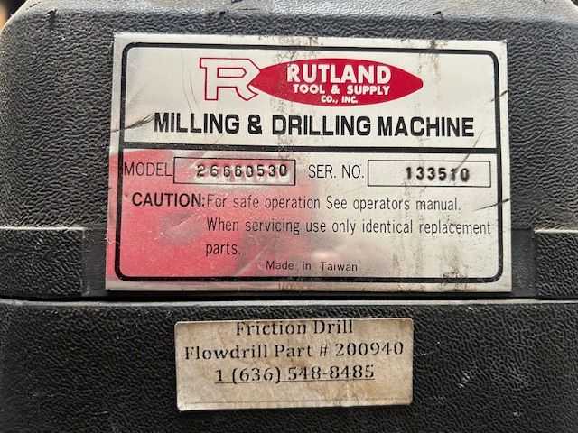 RUTLAND 26660530 JET DRILL PRESS - UPRIGHT DRILL PRESSES