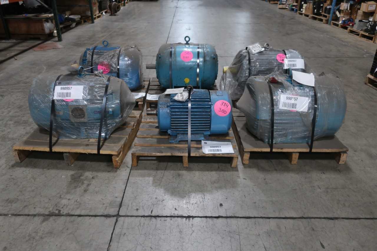 LOT OF 6 ASSORTED 575V ELECTRIC MOTORS - ELECTRIC MOTORS