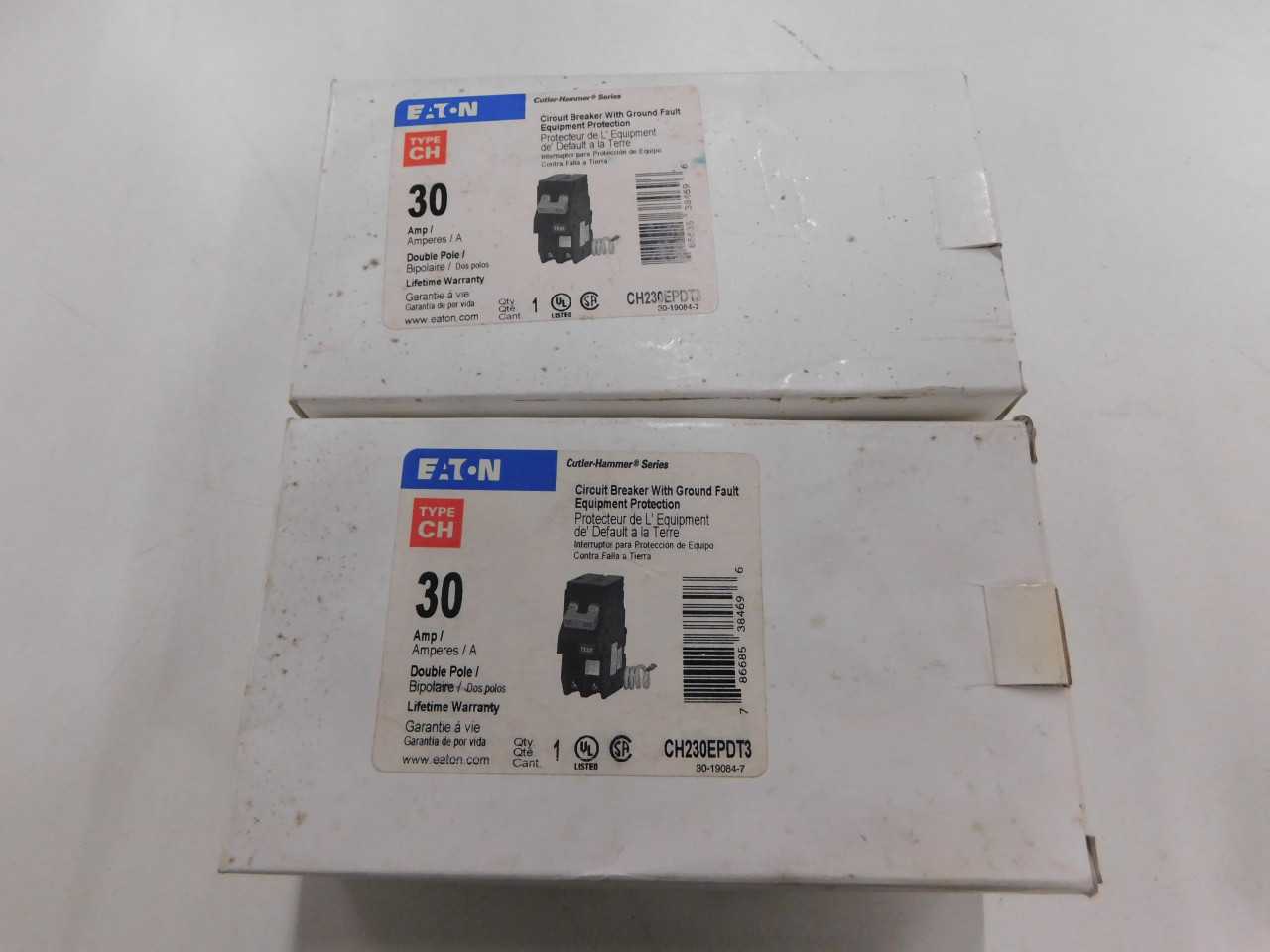 Lot of Quantity 2x CH230EPDT3 MCB/Residential Circuit Breakers - CIRCUIT BREAKERS