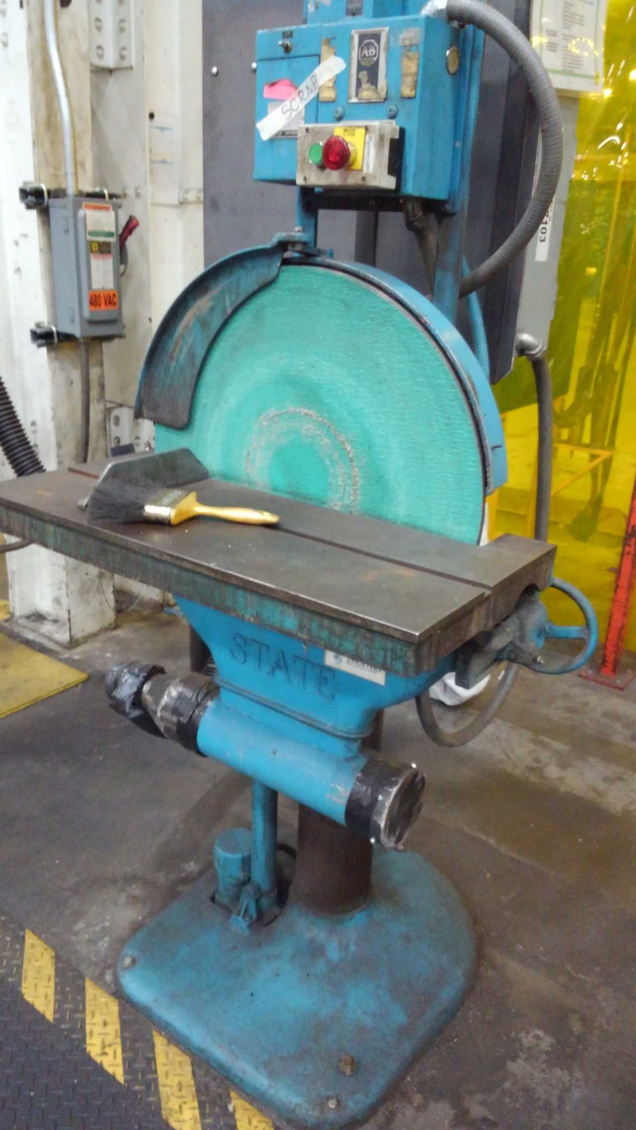 State 24; Disc Sander - GRINDING MACHINES