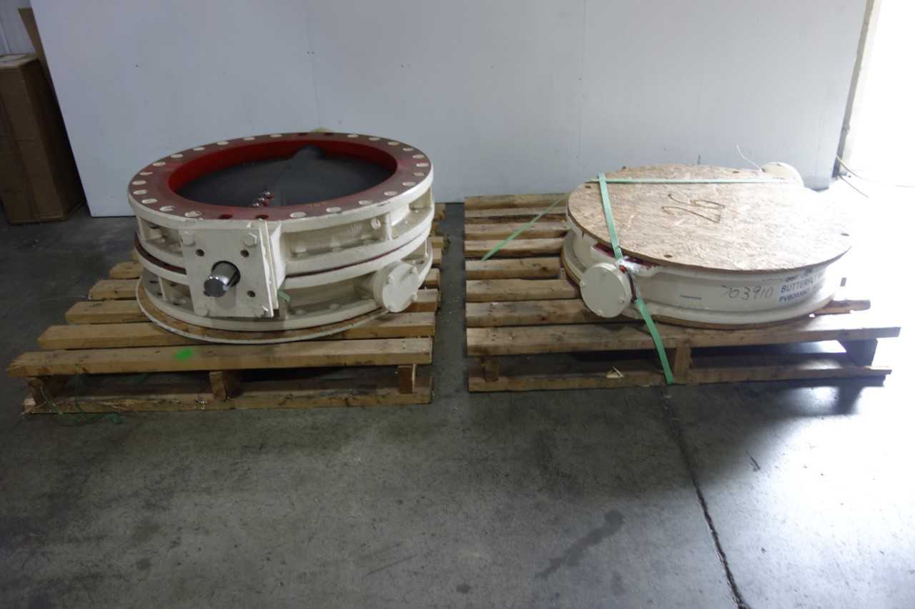 LOT OF 3 TOWNLEY 30" BUTTERFLY VALVES - BUTTERFLY VALVE