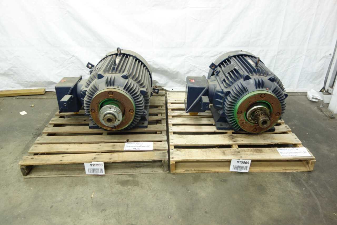 LOT OF 2 MARATHON HVA 405TSTFS14507ANW SEVERE DUTY MOTORS - MACHINING ACCESSORIES & TOOLING LOT OF 2 MARATHON HVA 405TSTFS14507ANW SEVERE DUTY MOTORS - MACHINING ACCESSORIES & TOOLING