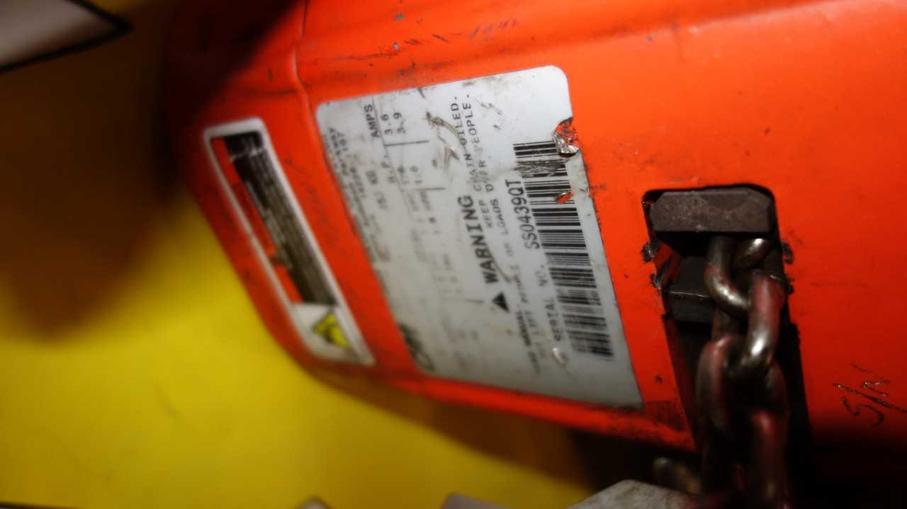 CM SHOPSTAR 1/2 TON ELECTRIC HOIST - LIFTING EQUIPMENT