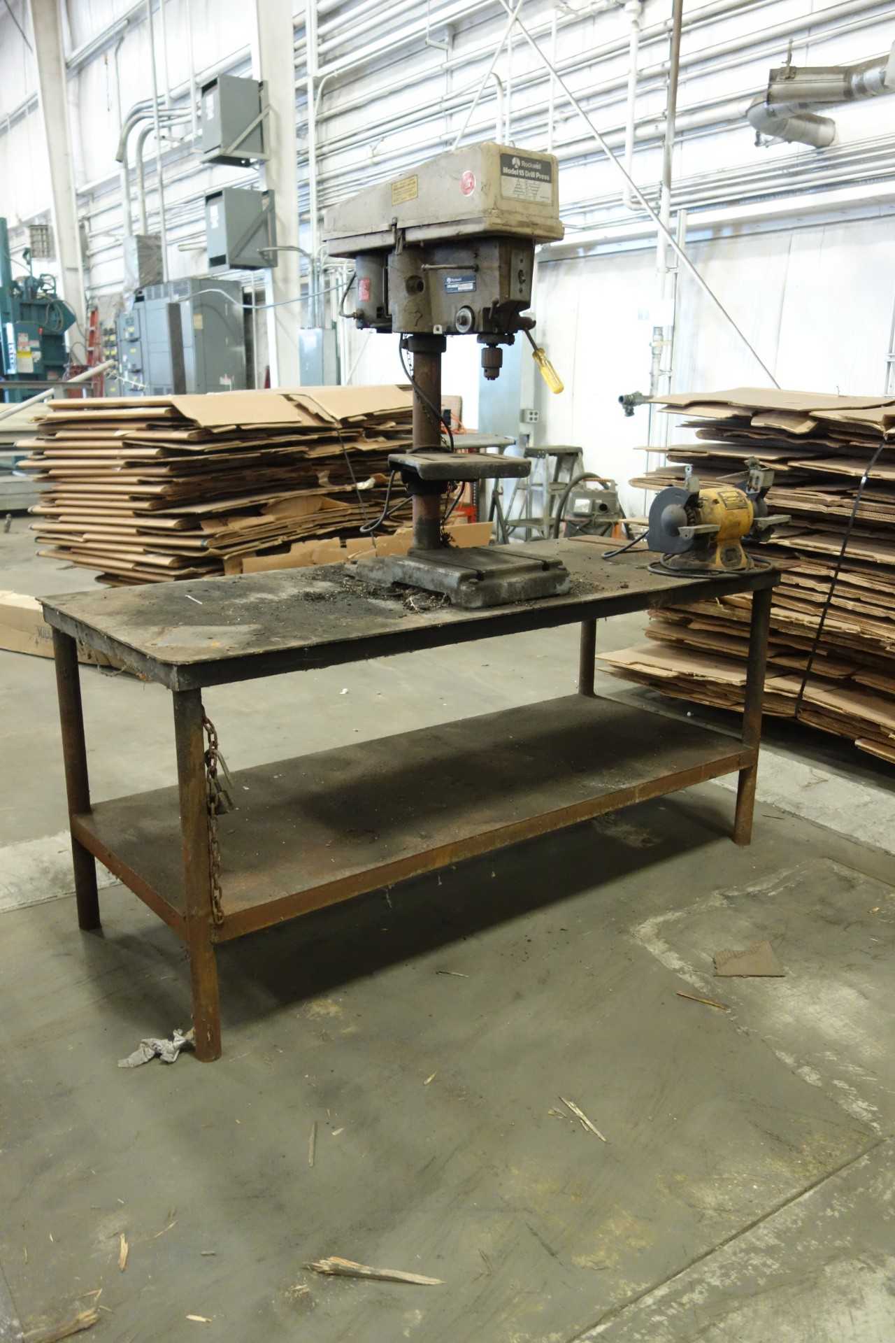 METALWORKING STATION, ROCKWELL MODEL 15 DRILL PRESS - MACHINING EQUIPMENT