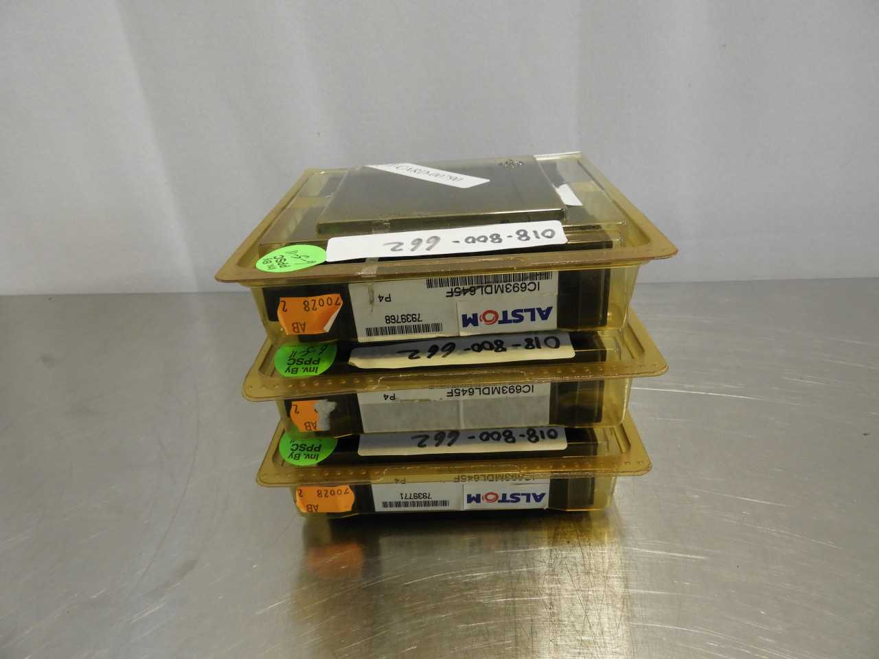 Lot of (3) Alstom IC693MDL645F Input 7.5ma 24VDC 16PT POS/NEG Logic (NIP) - AUTOMATION & CONTROLS