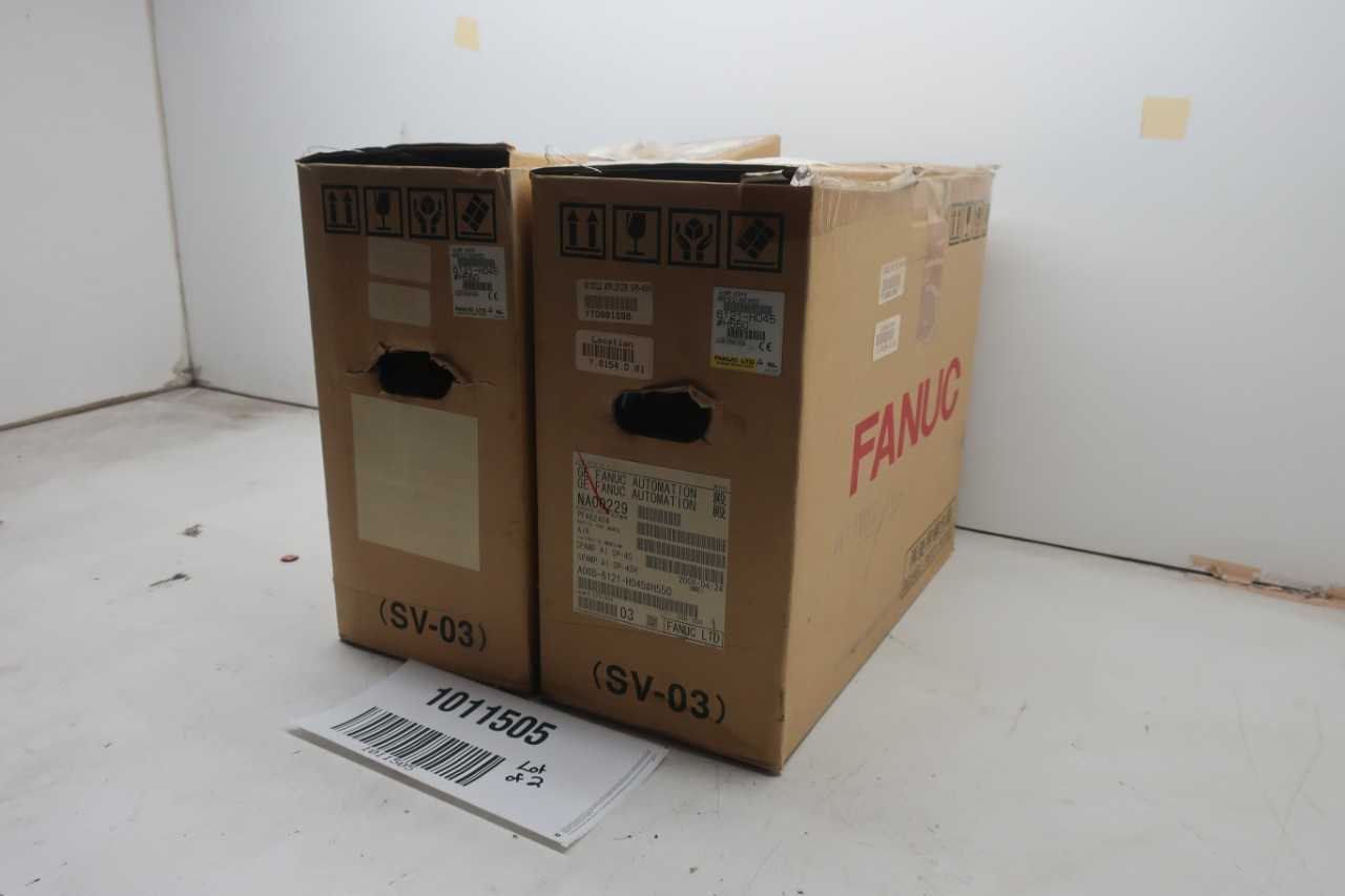 LOT OF 2 FANUC A06B-6121-H045#H550 SPINDLE AMPLIFIER MODULES - AUTOMATION & CONTROLS