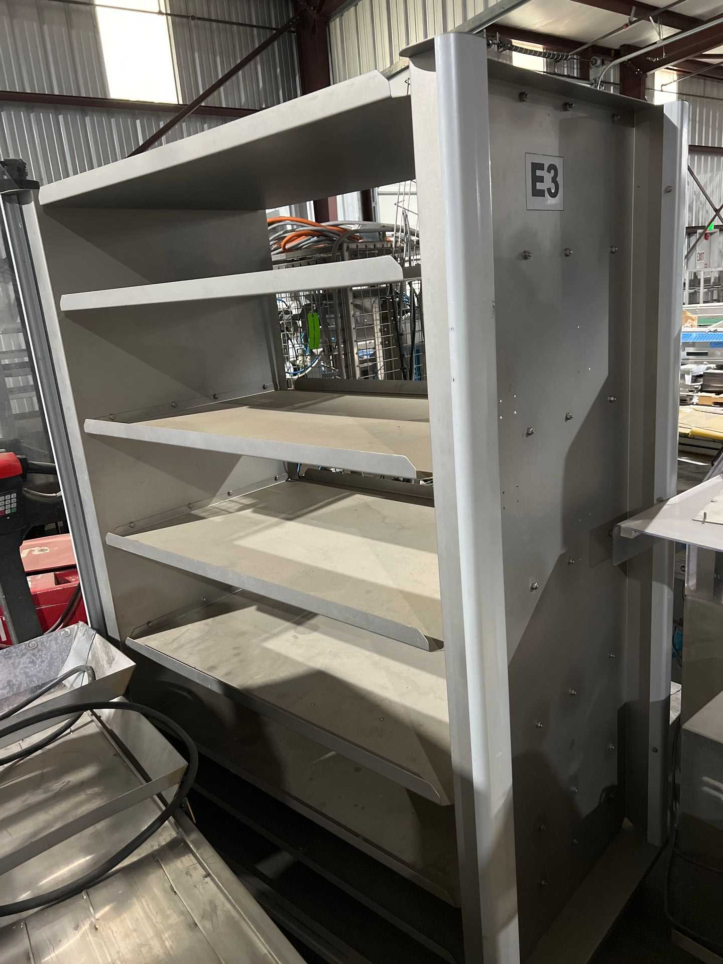 STAINLESS STEEL OPEN SHELF CART