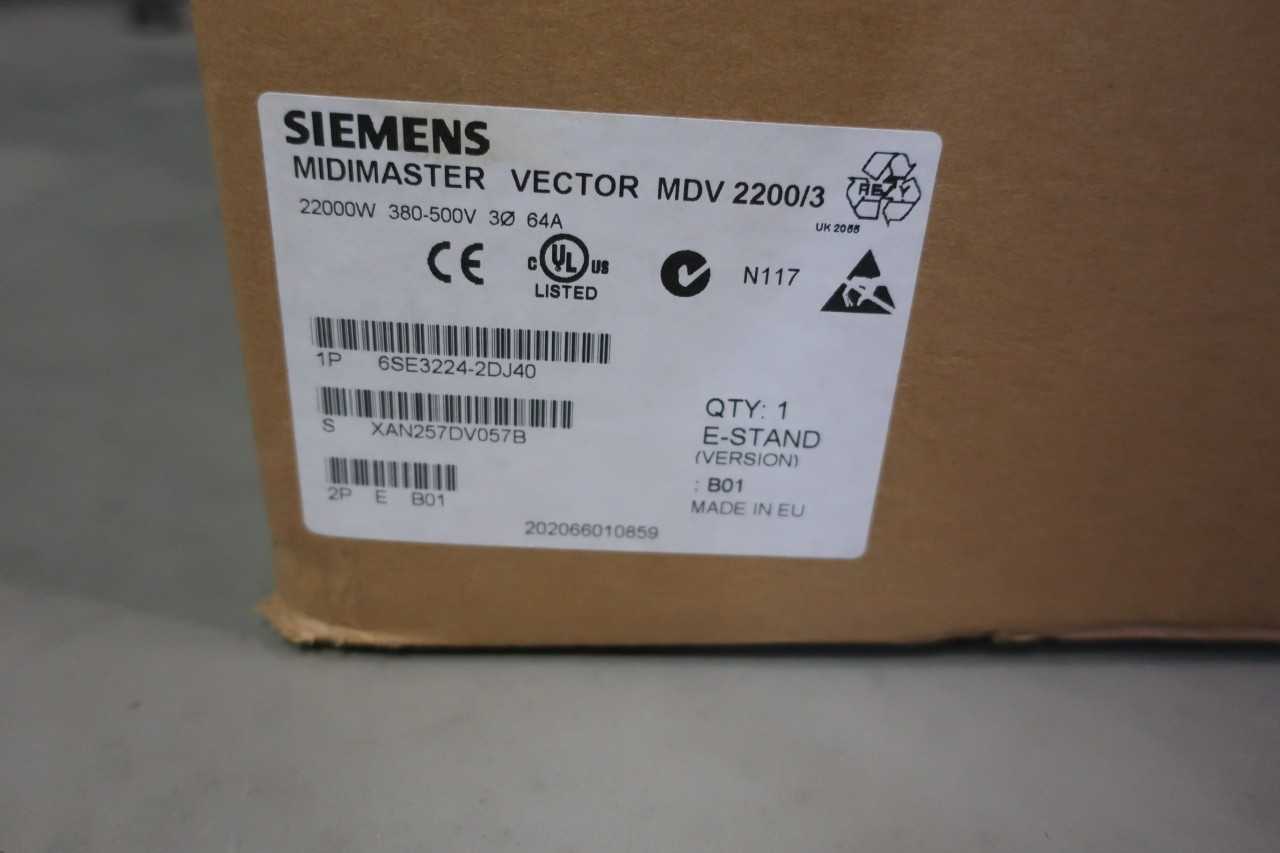 SIEMENS 6SE3224-2DJ40 30HP MIDIMASTER VECTOR MDV DRIVE - MOTOR DRIVES