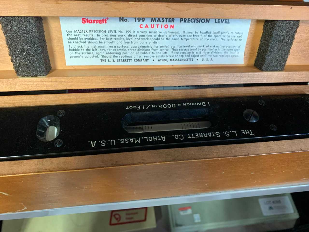 Starrett Master Precision Level - ELECTRIC POWER TOOLS