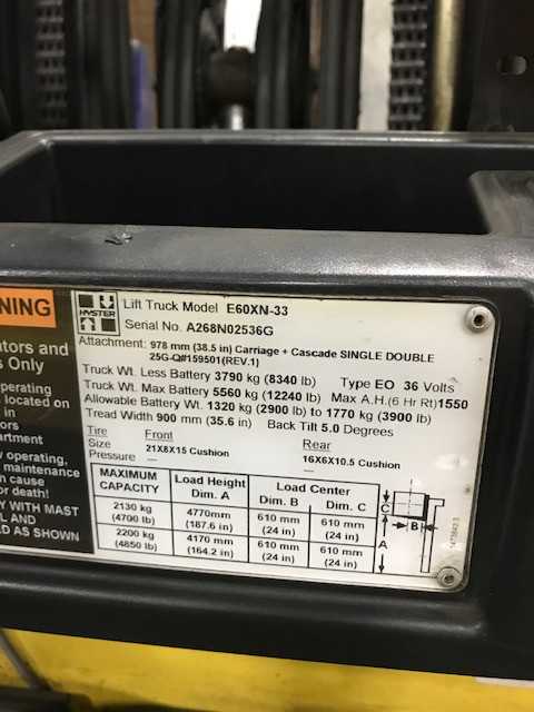 2009 Hyster E60XN-33 sitdown counterbalance, Norcross, GA - FORKLIFTS