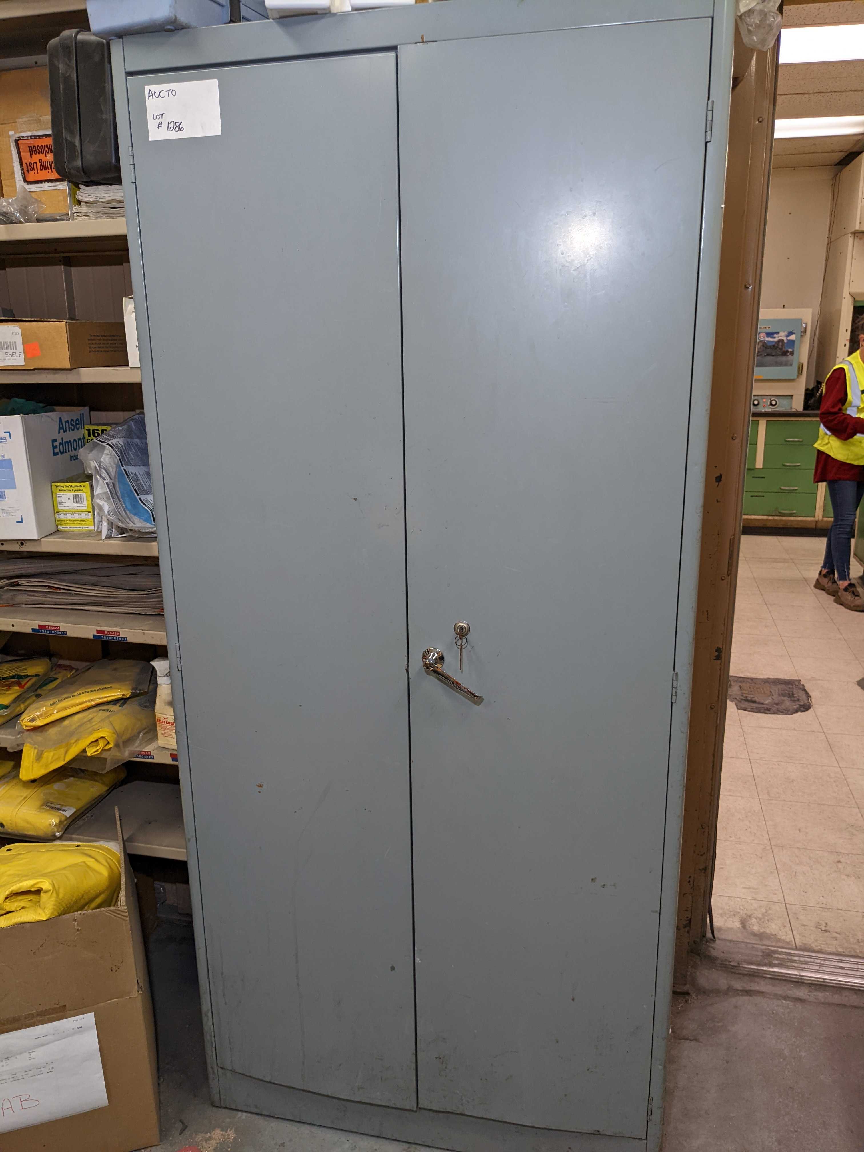 CABINET WITH CONTENTS - SAFETY EQUIPMENT